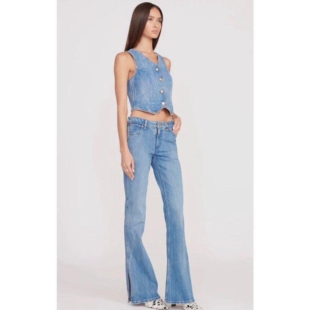 WRANGLER + STAUD THE BIKINI JEANS 24x34 NWT Low Rise Slim Fit - Runs Small